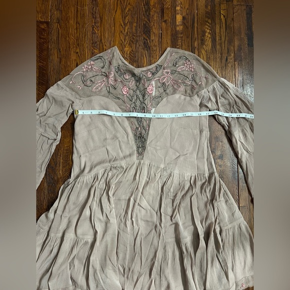 FREE PEOPLE Panama City Beaded Minidress in Mauve Size Small - Picture 5 of 8